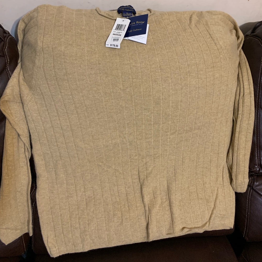 Cashmere sweater - light mustard - size medium